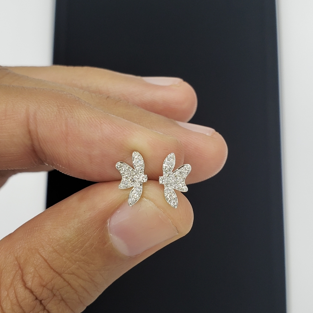 Diamond Flower Earring